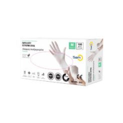 ΓΑΝΤΙΑ ΛΑΤΕΞ ΛΕΥΚΑ MEDIUM 100TMX